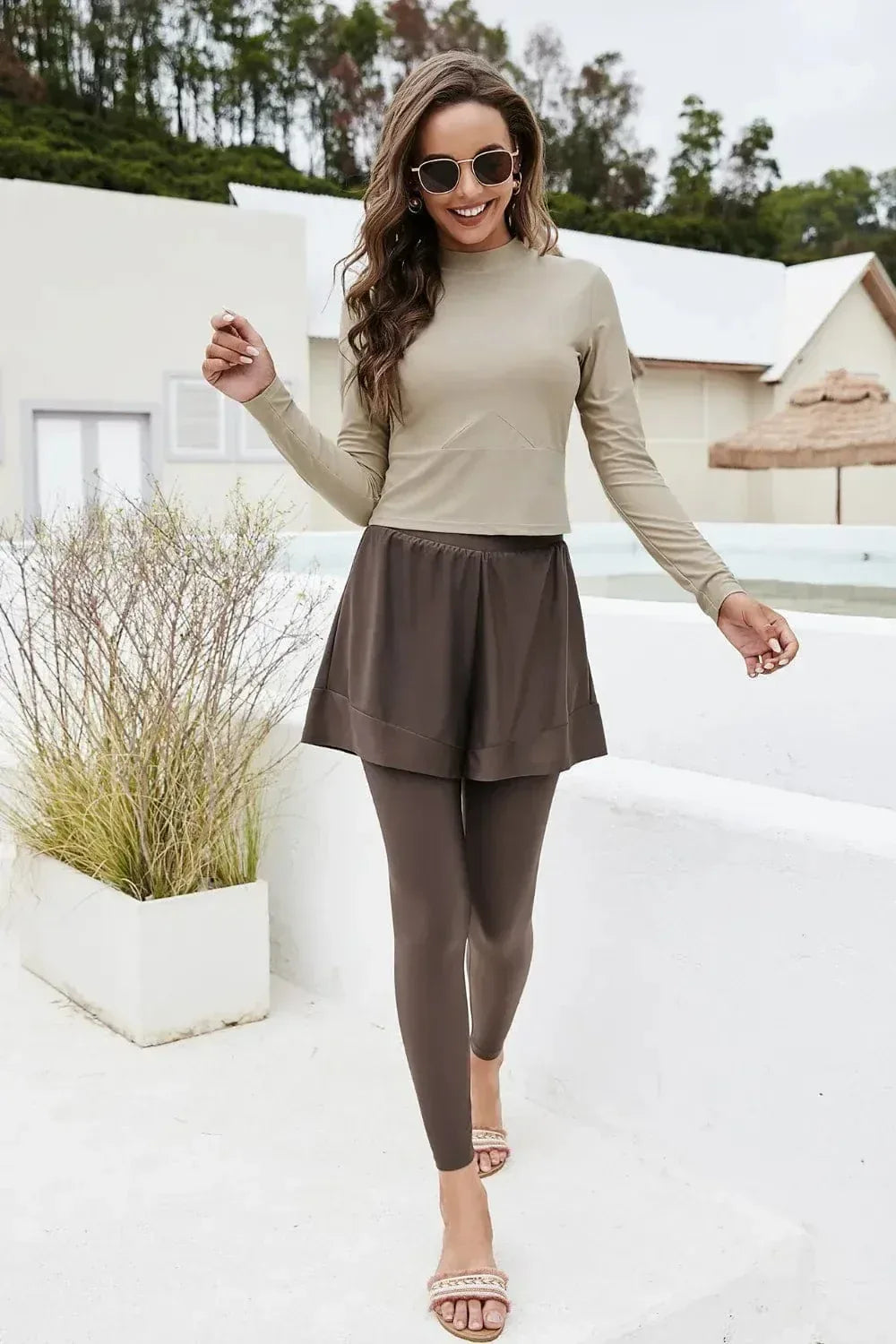 Modest Swim Set Chocolate / S