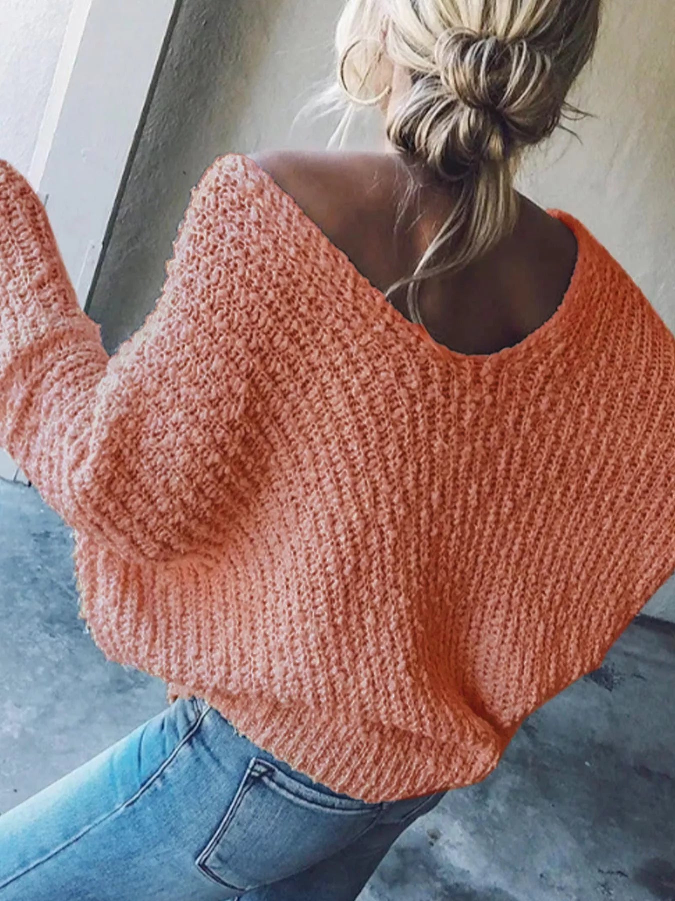 Loose Fit Long Sleeve Sweater