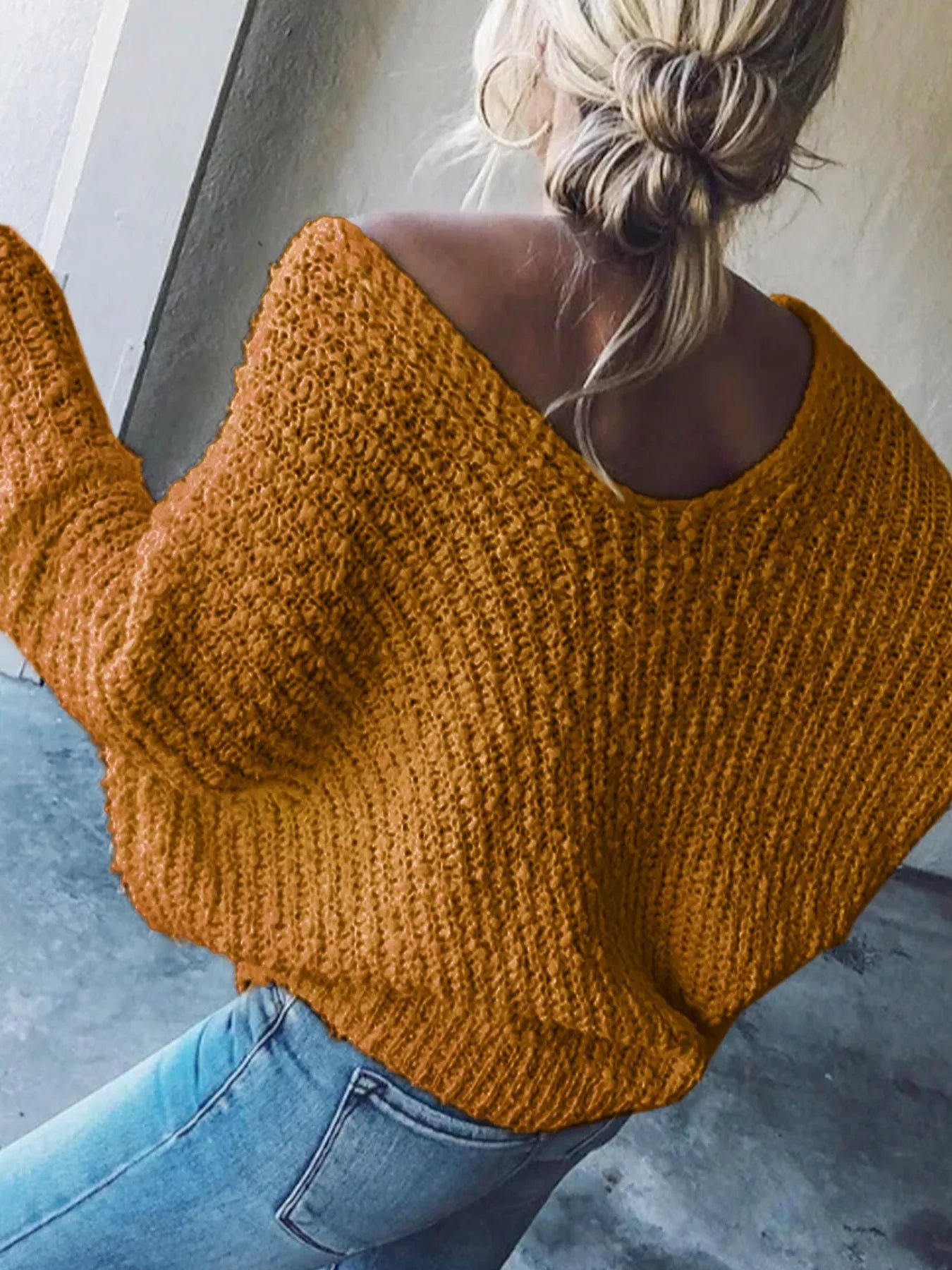 Loose Fit Long Sleeve Sweater