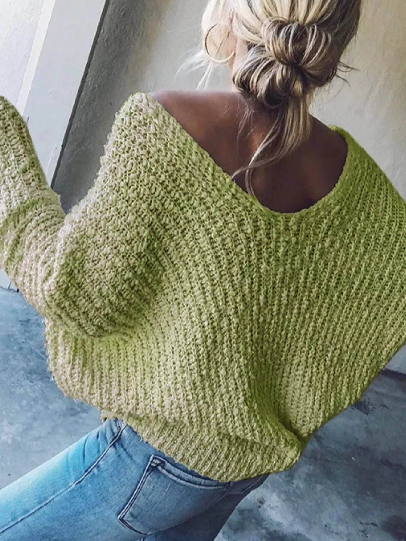 Loose Fit Long Sleeve Sweater