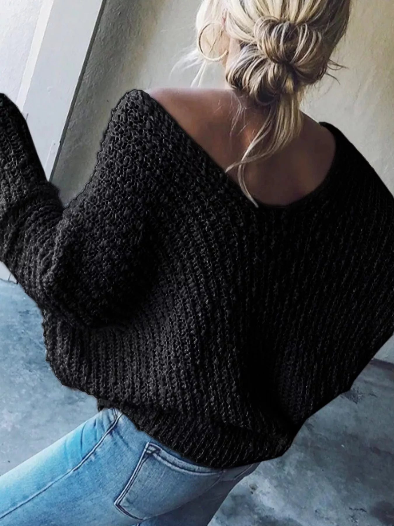 Loose Fit Long Sleeve Sweater