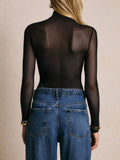 Mesh Long Sleeve Bodysuit