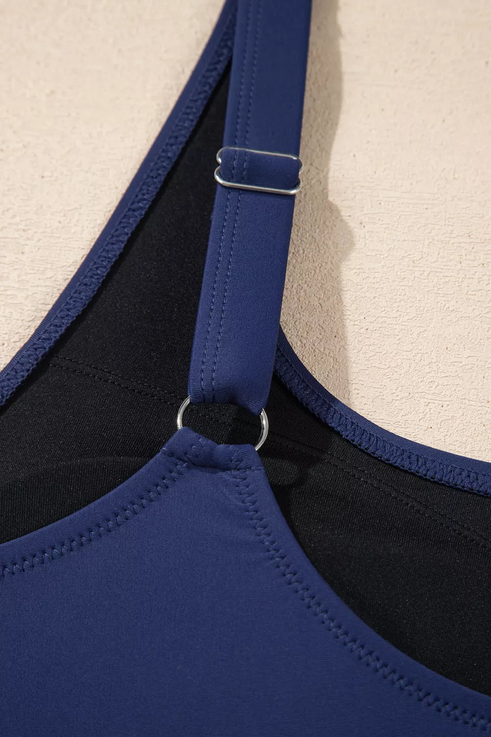 Mesh Patchwork V-Neck Half Sleeve One-Piece Swimsuit