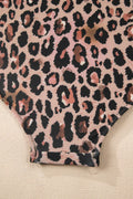 Mesh Patchwork V-Neck Half Sleeve One-Piece Swimsuit