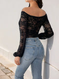 Off-Shoulder Lace Top