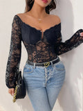 Off-Shoulder Lace Top