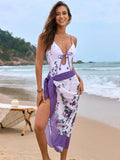 One Piece Swim Set Violet / S