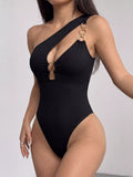 One-Shoulder Cutout Bodysuit