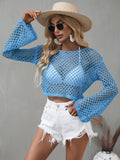 Women’s Cropped Beach Cover Ups Blue / S
