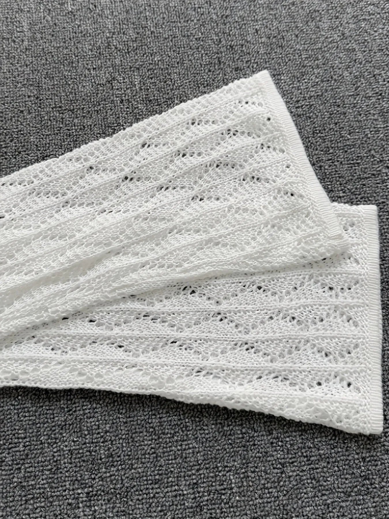 Openwork Long Sleeve Knit Dress