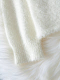 Pearl Trim Fuzzy Knit Cardigan