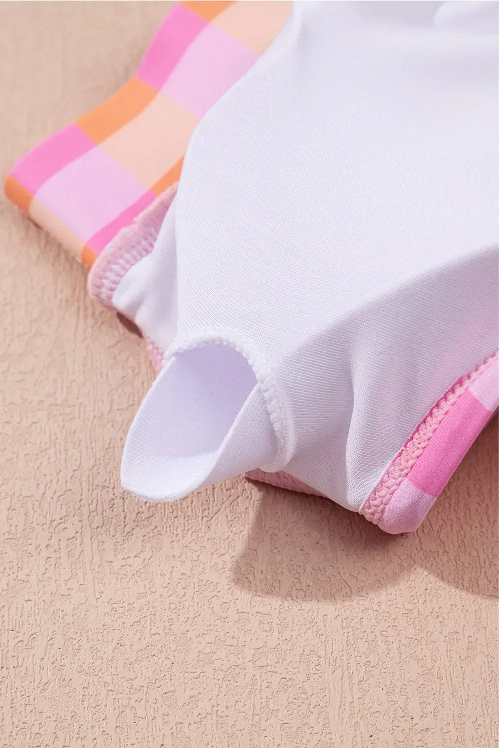 Plaid High Waist Bikini Set