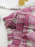 Plaid Long Sleeve Shirt and Pants Set