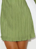 Cutout Flare Sleeve Mini Dress
