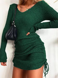 Plus Size Sweater Dress Sage / S