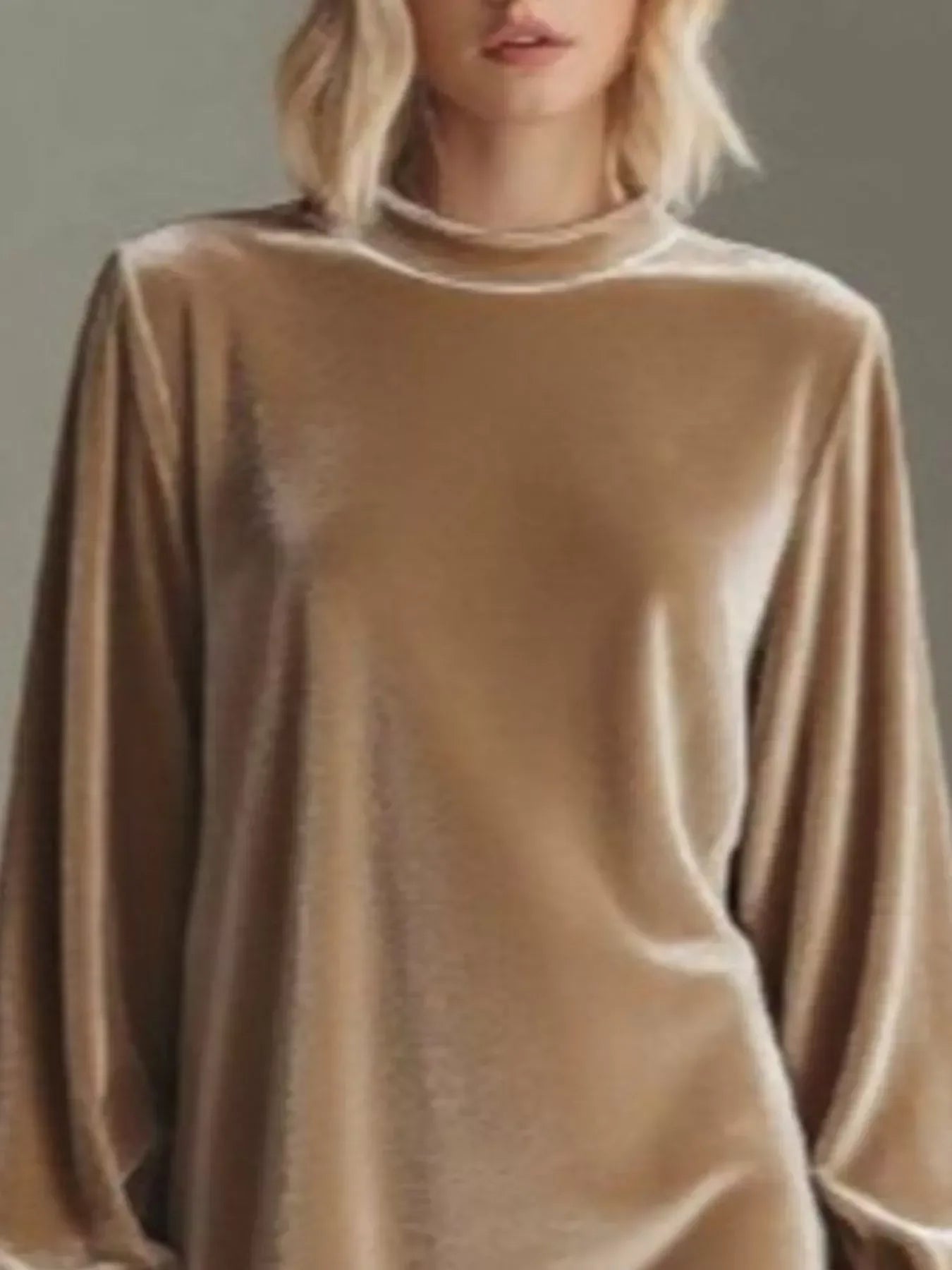 Plus Size Velvet Mini Dress