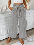 Plus Size Wide Leg Pants Black / S