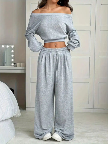 Plus Size Wide Leg Pants Set