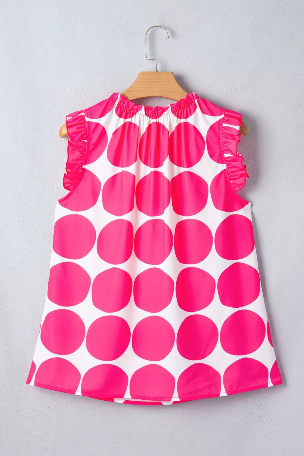 Polka Dot Frill Tank Top