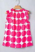 Polka Dot Frill Tank Top