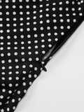 Polka Dot Halter Neck Maxi Dress