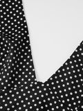 Polka Dot Halter Neck Maxi Dress