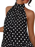 Polka Dot Halter Neck Mini Dress