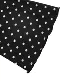 Polka Dot Lace Trimmed V-Neck Mini Dress