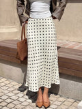 Polka Dot Midi Skirt
