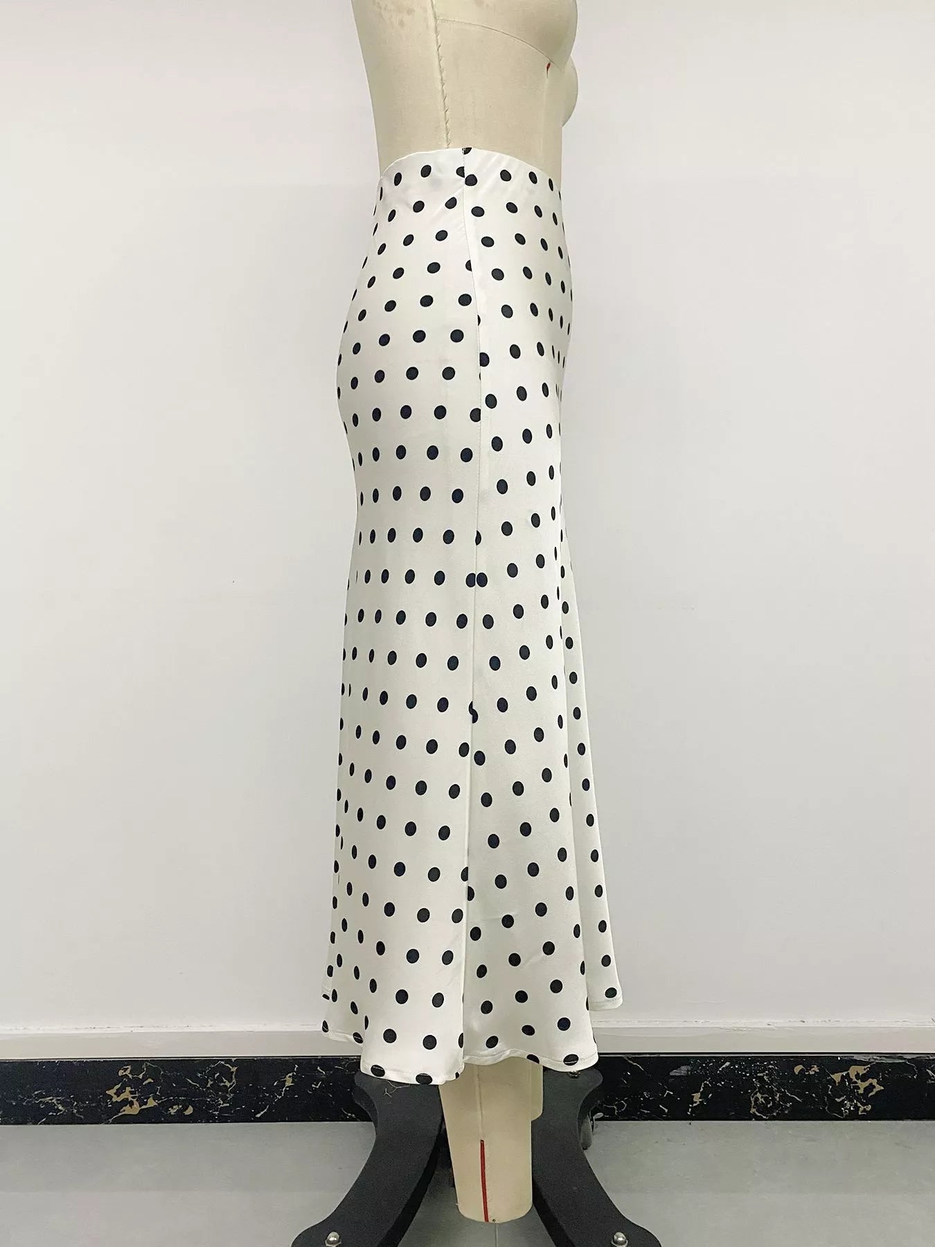 Polka Dot Midi Skirt