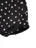 Polka Dot Ruffle Hem Spaghetti Strap Dress
