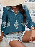 Printed Blouse for Women Deep Teal / S