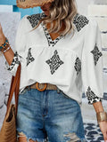 Printed Blouse for Women White / S