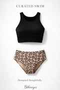 Printed Cutout Bikini Set