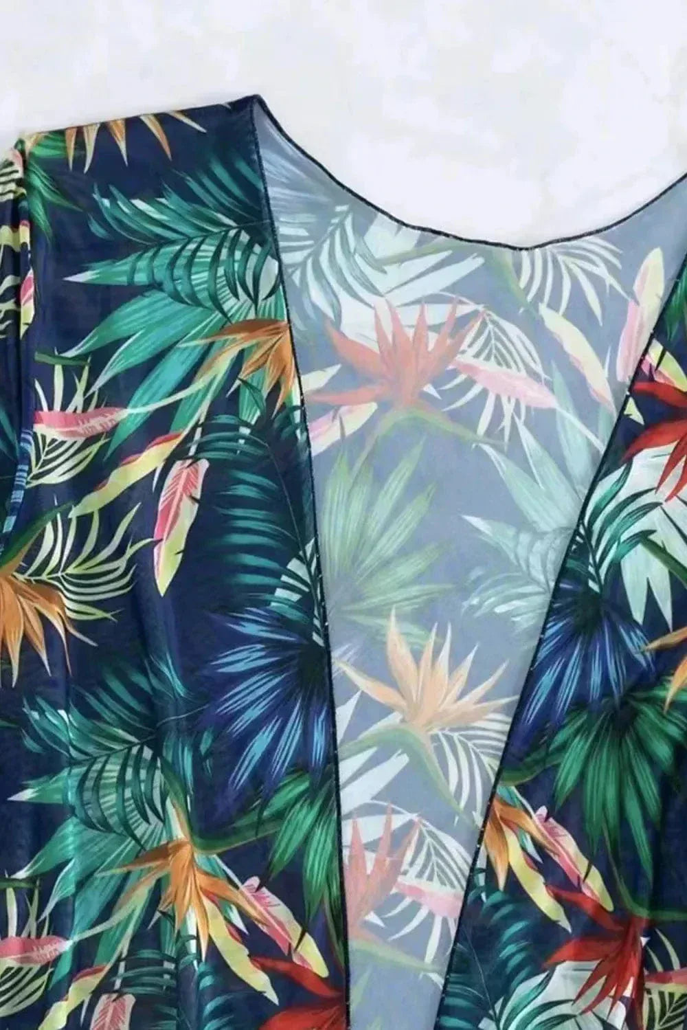 Printed Three-Piece Halter Bikini Set