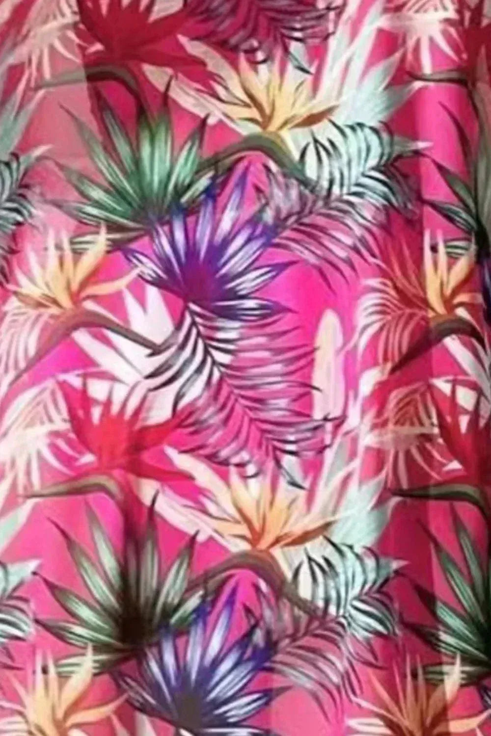 Printed Three-Piece Halter Bikini Set