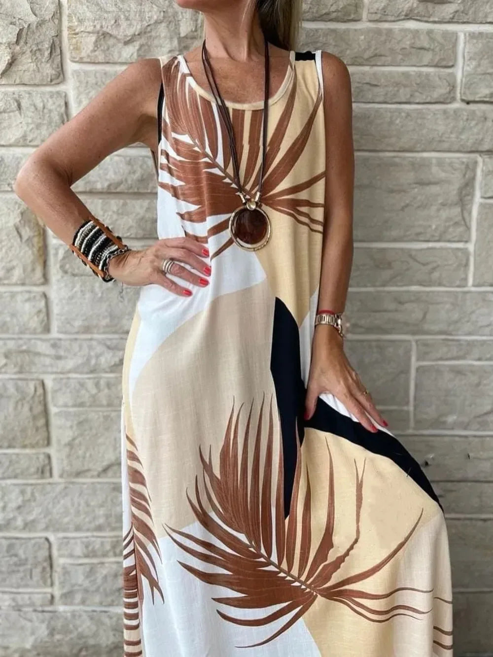 Printed Mini Tank Dress for Women Pastel Yellow / S