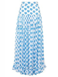 Printed One-Piece Swimsuit with Skirt