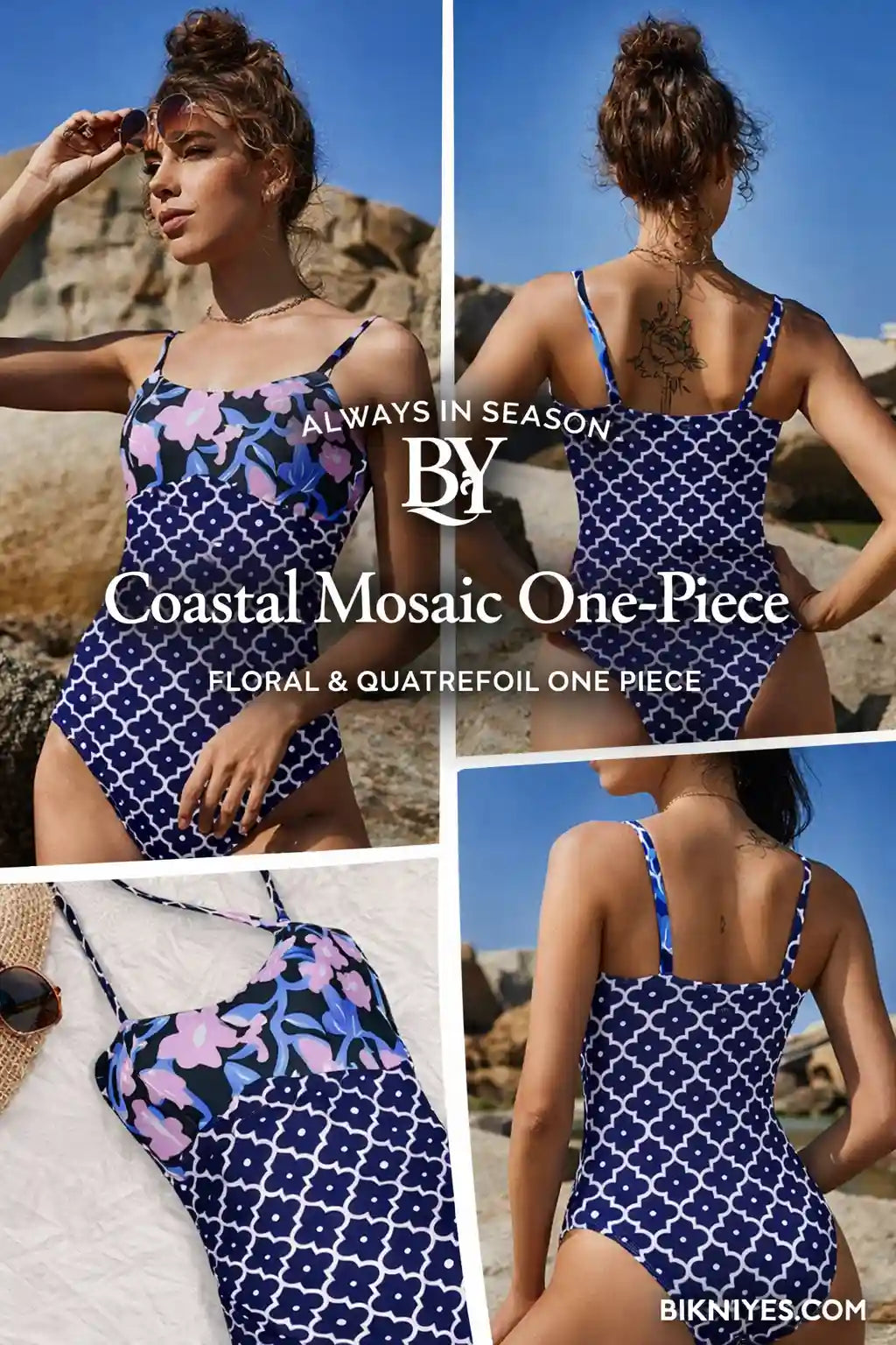 Printed Spaghetti Strap One Piece Swimsuit