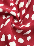 Printed V-Neck Short-Sleeve Mini Dress - product view 5