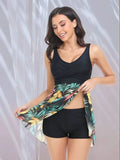 Wide Strap Bikini Set Black / S