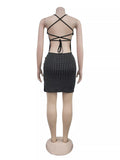 Rhinestone Bodycon Mini Dress