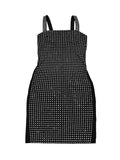 Rhinestone Embellished Bodycon Mini Dress