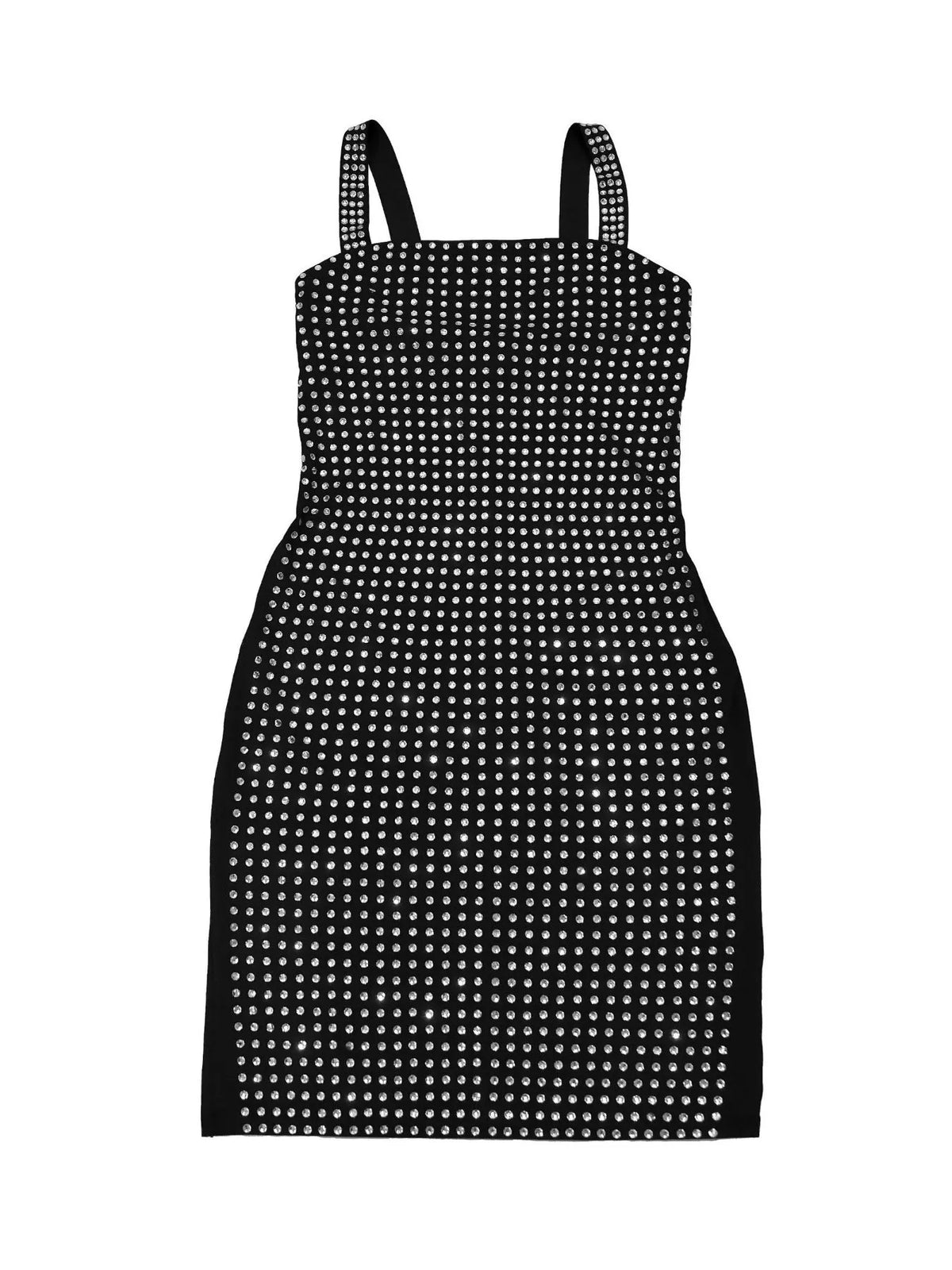 Rhinestone Embellished Bodycon Mini Dress