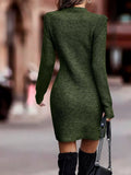Ribbed Knit Bodycon Sweater Dress