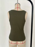 Ribbed Knit Slim Fit Tank