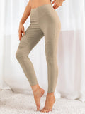 Ribbed Leggings Beige / S