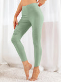Ribbed Leggings Gum Leaf / S