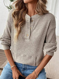 Ribbed Long Sleeve Top for Women