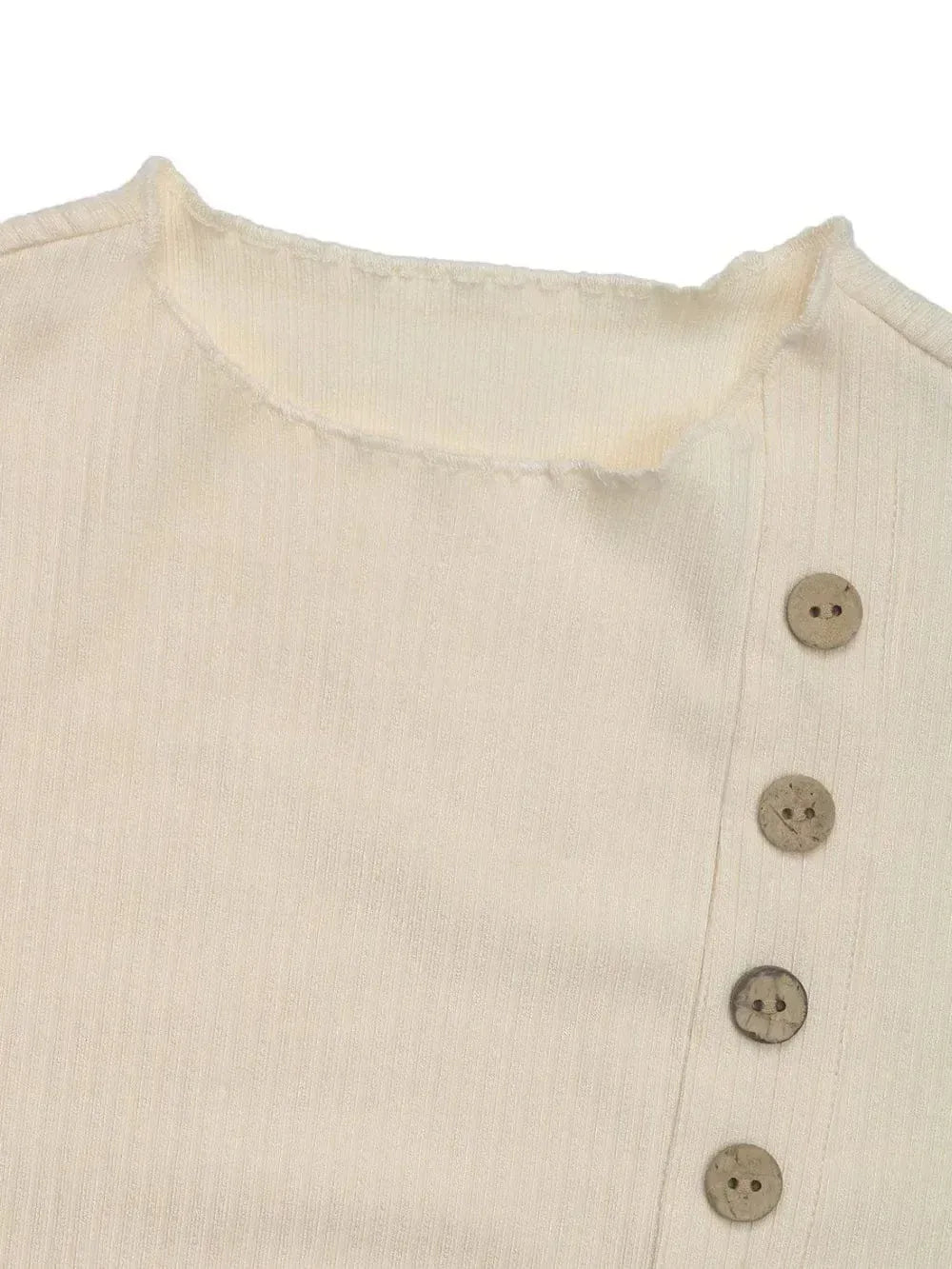 Round Neck Button Bodysuit